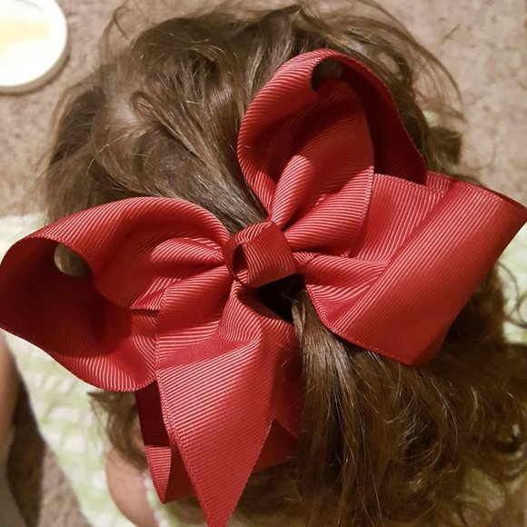 Pete + Lucy Other - Pete + Lucy Red Wine Double Loop 5″ Bow Boutique